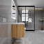 Meuble-lavabo simple 29,5 po avec plateau en acrylique Hoehne-838389632