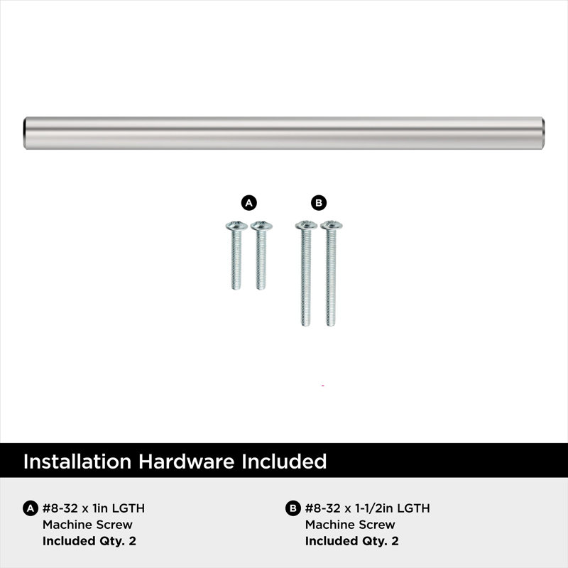 Bar Pulls Hollow 5-1/16 inch (128mm) Centre-to-Centre Polished Chrome Cabinet Pull - 25 Pack, 5 1/16", Polished Chrome