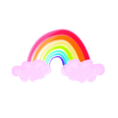 " Juvie Rainbow 2 " Painting Print