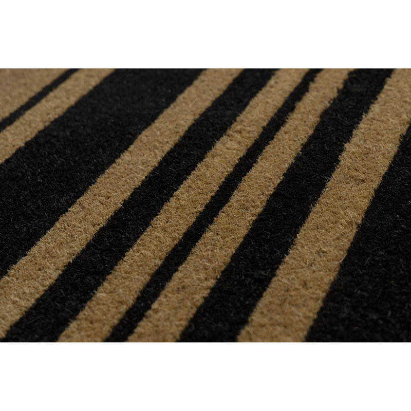 Bold Stripes Coir Doormat, 24" W x 60" L