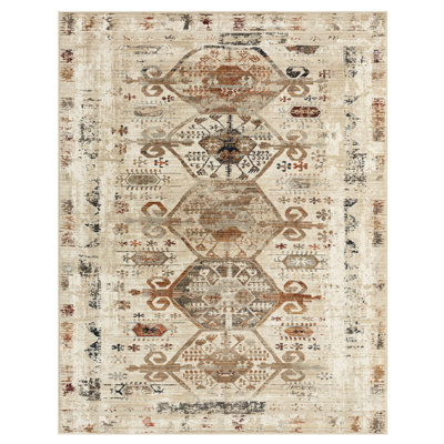 Ombre Area Rug in Beige