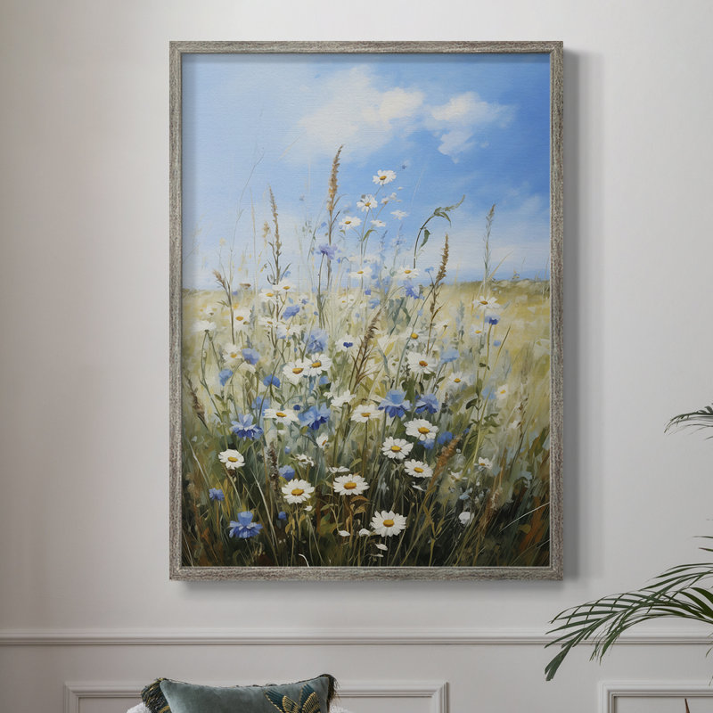 Reproduction encadrée FLORAL Series VII - bois massif, H 11 po x l 9 po