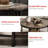 30 Inch Round 2-Tier Coffee Table with Storage Shelf-836407055