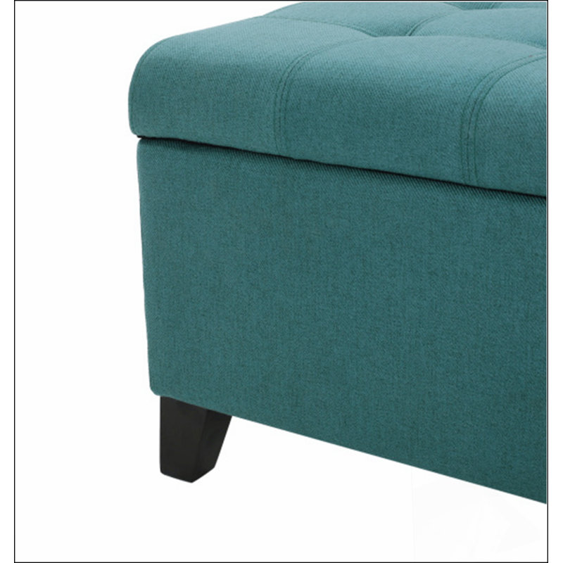 STORAGE Repose-pieds Choix confortable, fonctions multiples, design classique et coins douillets, Sarcelle