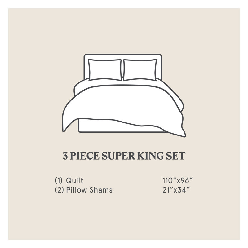 Stonewashed Cotton Velvet Modern Rustic Quilt Set, Fern Green, King Quilt + 2 King Shams