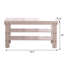 Banc à chaussures en bois massif blanc avec tablette, finition facile à assembler et utile-2095772464