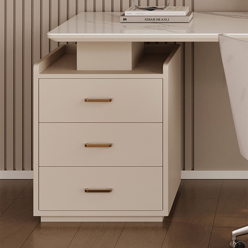 Bureau en ardoise crème de luxe, H 29,5 po x l 70,9 po x P 23,6 po