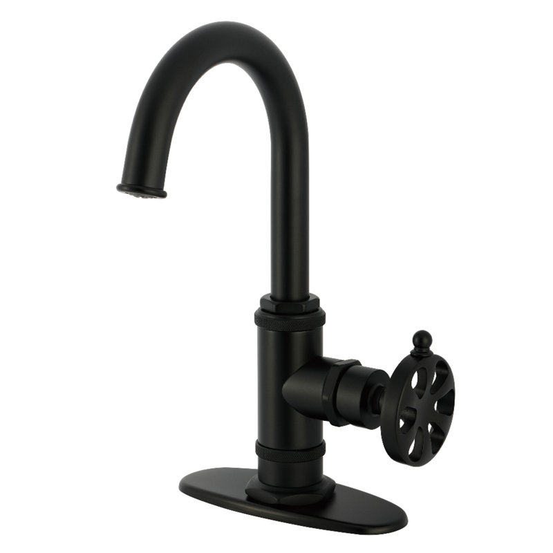 Kingston Brass Belknap Single-Handle Bar Faucet, Matte Black