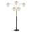 Brio 80" 5-Light Modern Gold Crystal Arc Floor Lamp-1849625483