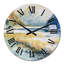 Paysage avec montagne bleue et rivière - horloge murale traditionnelle-952130582
