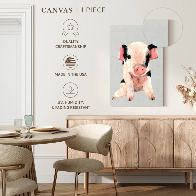 Dolly Pig, 24" H x 16" W