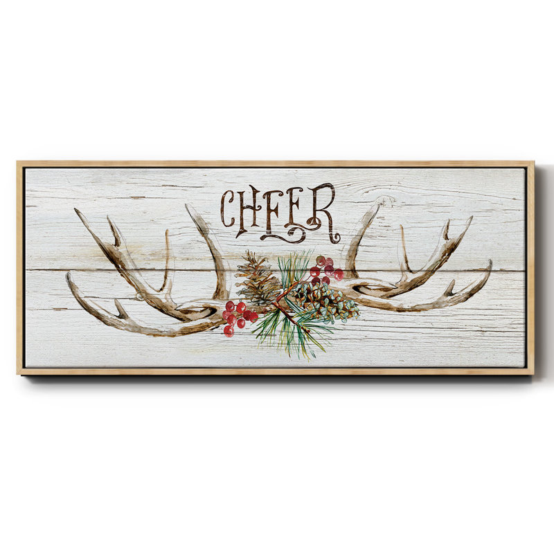 Rustic Cheer - toile encadrée, H 8 po x l 20 po
