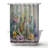 Flowers and Bottles – Polyester Shower Curtain, Dye Sublimation Print, 71" W × 74" L-1830924746