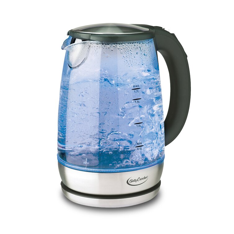 Electric Tea Kettle  1.8L Glass & Stainless Steel Electric tea