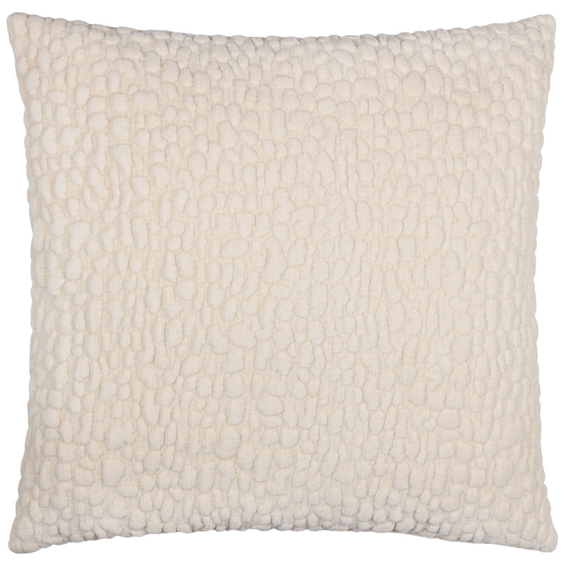 Pebble Square Cushion Cover, Cream