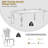 7-Piece Modern Dining Table Set with Faux Marble Top and Upholstered Chairs – Rectangular Table for 6, Stainless Steel Legs-534567301