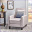 Fauteuil inclinable par pression | Tissu moderne gris ardoise moderne | Gris | Tissu-1955558339