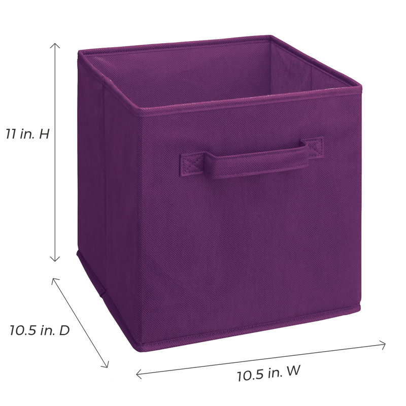 Tiroir en tissu Cubeicals, Mauve, Ensemble de 2
