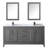 Daria 72'' Double Bathroom Vanity with Carrara Marble Top with Mirror-70404268-70404269-70404270
