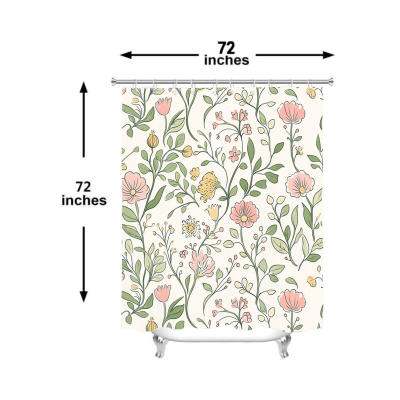 Mignon rideau de douche 72 po x 72 po