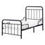 Extendable Kids Bed Metal ANAIS 90 x 200 cm (EU Single) Black-1590535588