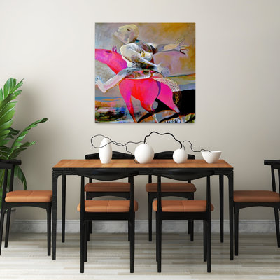 Art mural abstrait cheval surréel abstrait