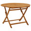 Yasin 4 - Person Acacia Wood Patio Dining Set with Round Table