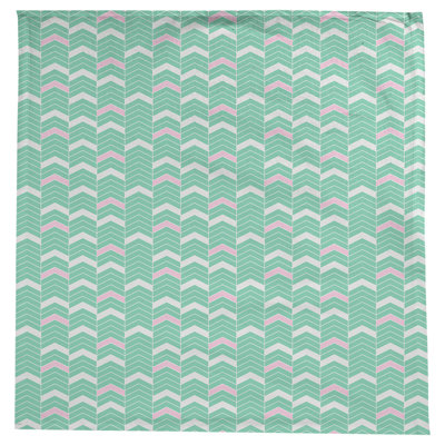 Rhonda Cheval Single Colour Lined Chevrons Tablecloth