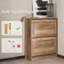 Armoire de rangement étroite à 2 tiroirs avec range-chaussures à tiroirs pour vestibule, couloir, naturel-97700475