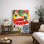 «Vintage Musical Jazz Theatre», reproduction d'art, impression de giclée sur toile encadrée