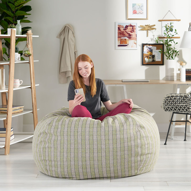 Grand fauteuil poire classique, Vert