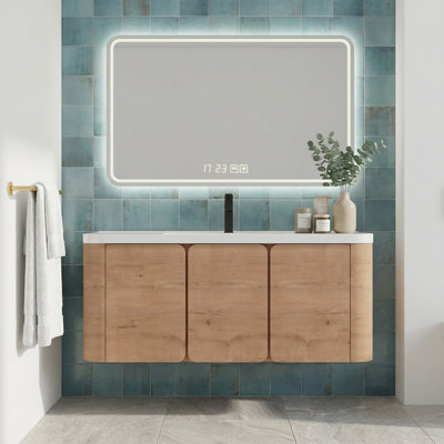 Meuble-lavabo mural simple 48 po avec lavabo