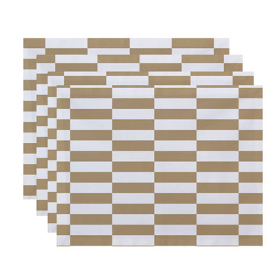 Buffington Polyester Striped Rectangle Placemat