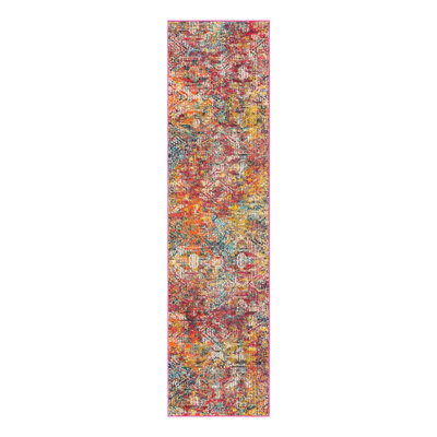 Washable Abstract Indoor Rug