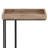 Gallagher 12"W Solid Mango Wood and Metal Industrial C-Side Table with Tray Top-1531684227