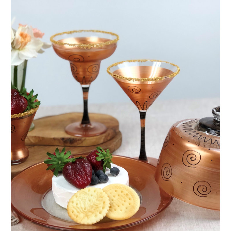 Tuscan Sunset 9 oz. Martini Glass
