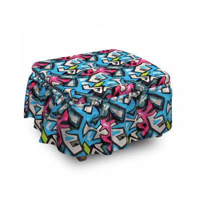 Box Cushion Ottoman Slipcover