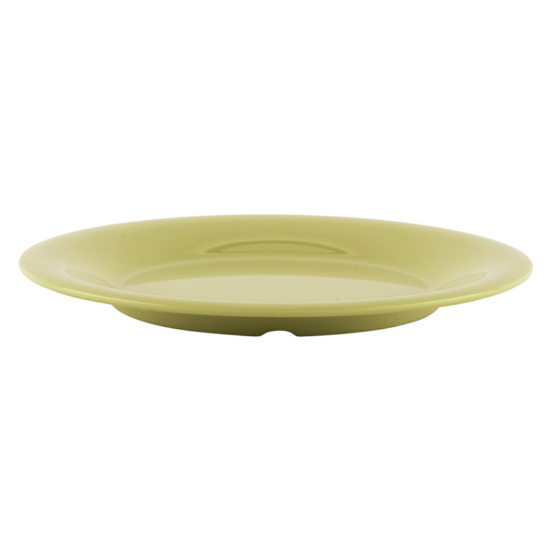 G.E.T. 9" Heavy-Duty Wide Rim Melamine Dessert Plate (Set of 4), Avocat