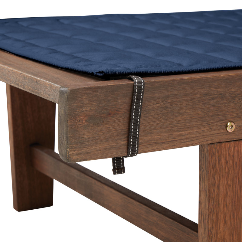 Ayvion Polyester Box Cushion Chaise Lounge Slipcover, 3" H x 21" W x 72" D, Heather Indigo