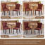 Chaises de salle à manger modernes en cuir capitonné avec pieds en bois massif (ensemble de 2)-2115703237
