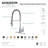 Kingston Brass Continental Single-Handle 1-Hole Deck Mount Pre-Rinse Kitchen Faucet-29273309