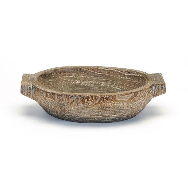 BOL EN BOIS ROND AVEC POIGNÉES