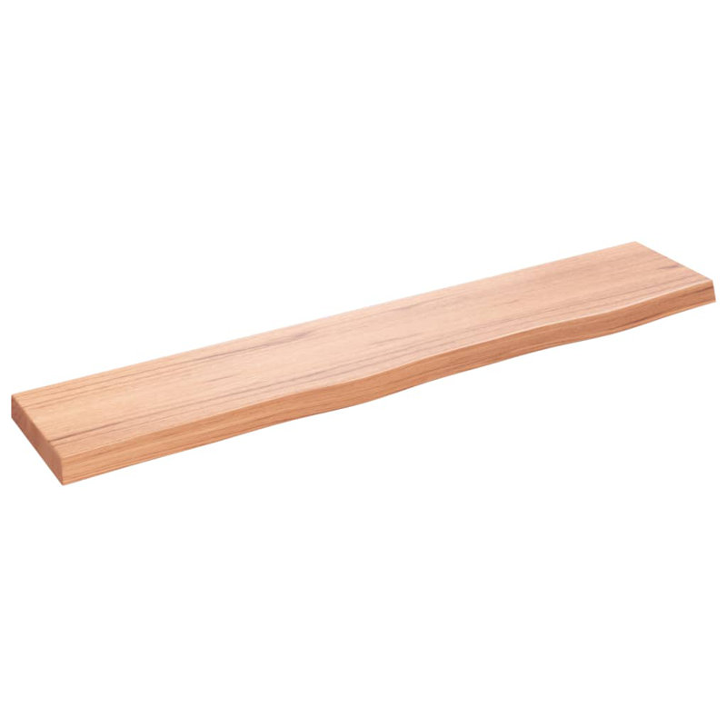 Clintonpark Oak Solid Wood Floating Shelf, 4 cm H x 100 cm W x 20 cm D
