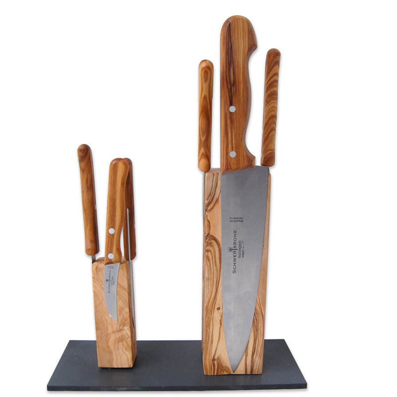 Olivenholz Erleben Olive Knife Block