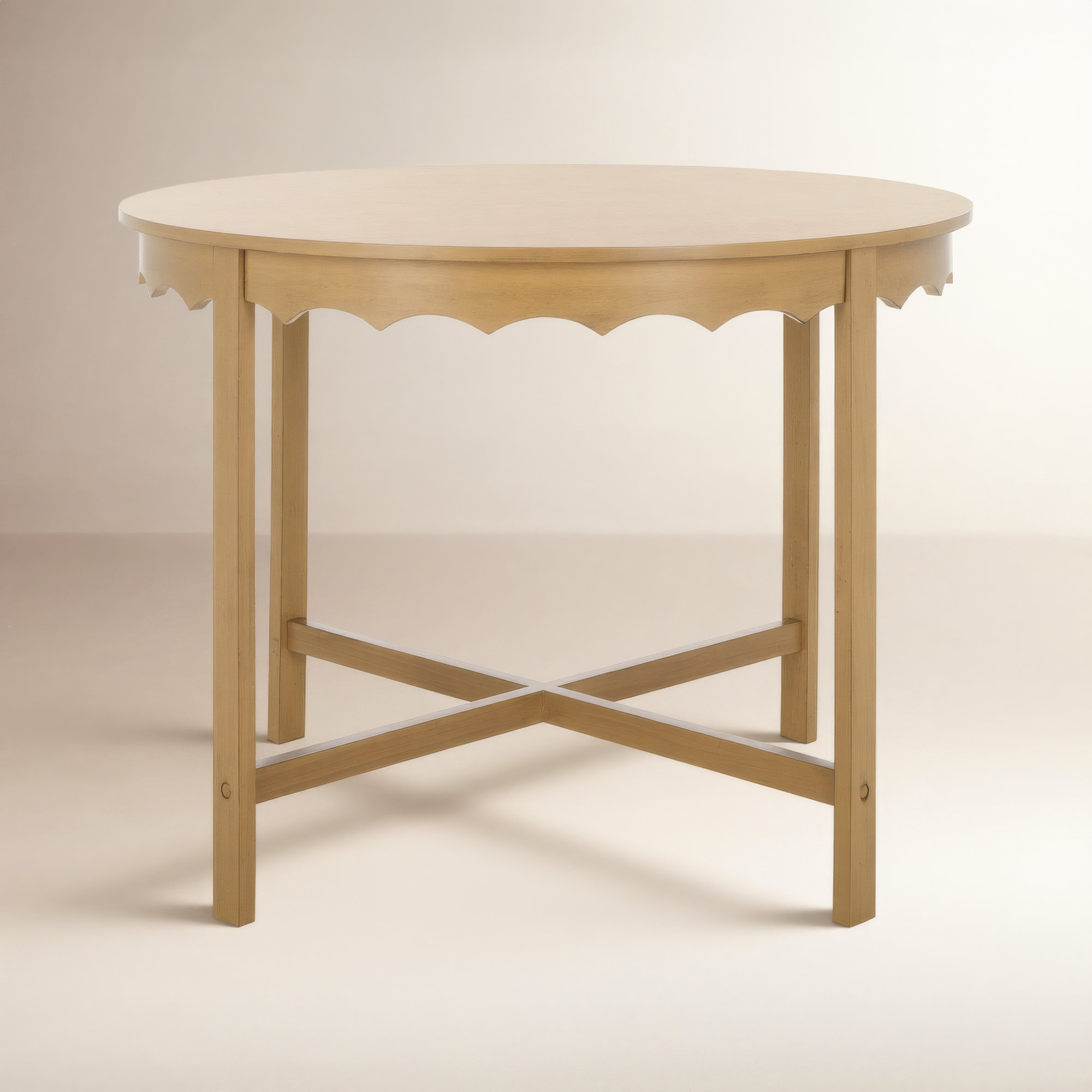 Catana Round Dining Table, Desert Brown