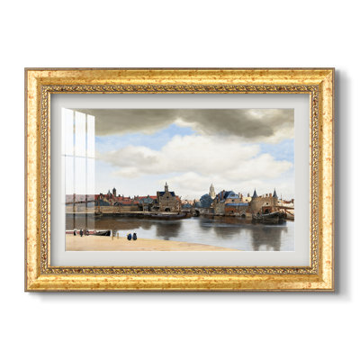 View of Delft (Gezicht op Delft), c. 1660-1661-Johannes Vermeer-Custom Framed Print