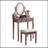 Landisburg Wood Moniya Makeup Vanity Table And Stool Set-1460219445