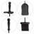 Acari Steel Fireplace Tool Set