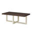 Table basse ronde Roundhill Furniture Luno, noyer et blanc-130130389-130130390
