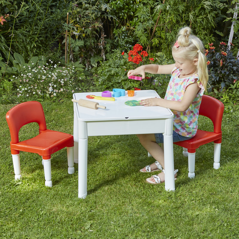  Kids 6-in-1 Activity Table and 2 Chairs Set